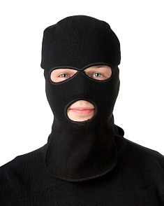 Шлем-маска трикотажный черный